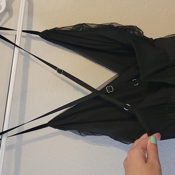 Black Chiffon Prom Dress - Picture 5 of 5